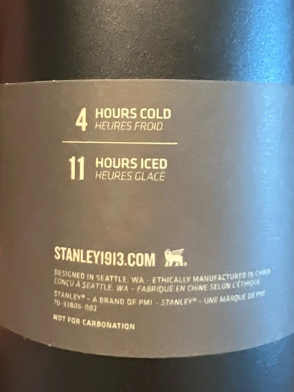 Stanley The Black Chroma All Day Slim Bottle | 20 OZ - NWT - Picture 4 of 8